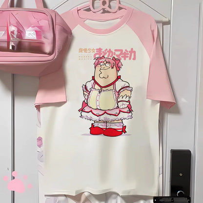 Madoka Magica t shirt women harajuku t-shirts female comic clothing
