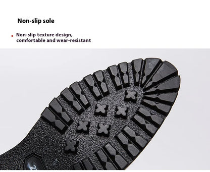 New British business casual shoes nightclub formal pointy leather shoes for men 46 47 large size crocodile metal decoration