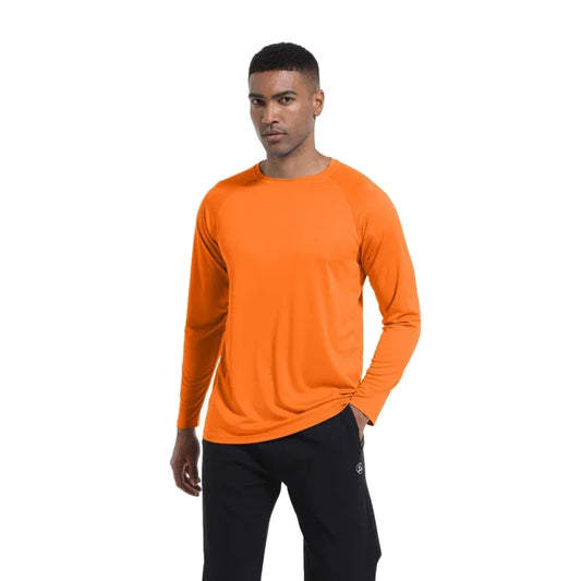 Men Long Sleeve t-Shirt Upf 50+ Sun Protection Shirts Tops Breathable Hiking Fishing t-Shirts Casual Tees Man Clothes Streetwear