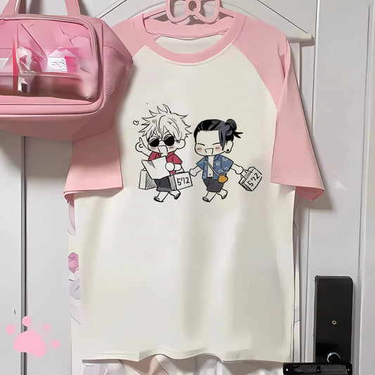 Choso tshirt women modern style t-shirts female 2000s funny manga clothing