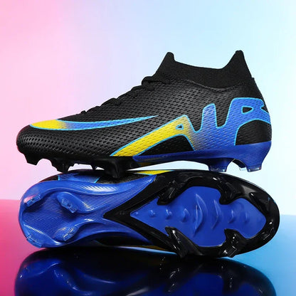 New Men Soccer Shoes Futsal Grass Cleats High-top Football Boots Non-Slip Sneakers High-quality Match Indoor Hot-selling Outdoor