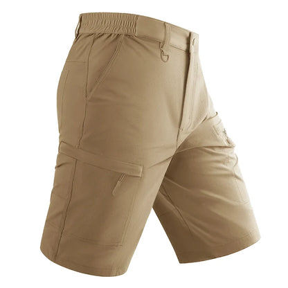 Waterproof Cargo Shorts Men's Summer Quick Dry Hiking Shorts Outdoor Multi-pockets Camping Training Work Shorts Man