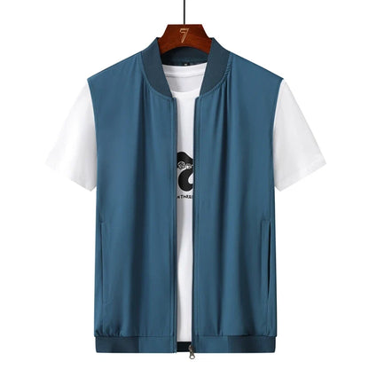 Summer Ultra-Thin Men's Vest Sleeveless Shoulders Quick Drying Breathable Jacket Outdoor Climbing Fishing Leisure Undershirt