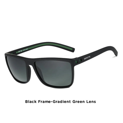 Polarized Sunglasses for Men Lightweight TR90 Frame UV400 Protection Square Sun Glasses