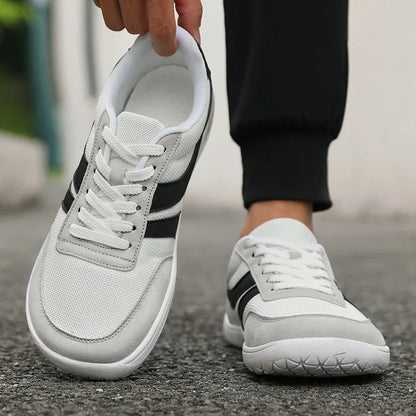 Wide Toe Men Shoes Casual Versatile Soft Sole Wide Last Shoes Walking Sneakers Breathable Mesh Comfortable Barefoot Shoes