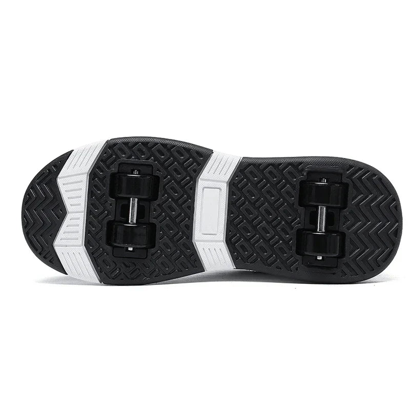 New Roller Skates Sneakers for Children Sports Shoes for Boys Retractable Skates with Removable Sheels Unisex Casual Footwear