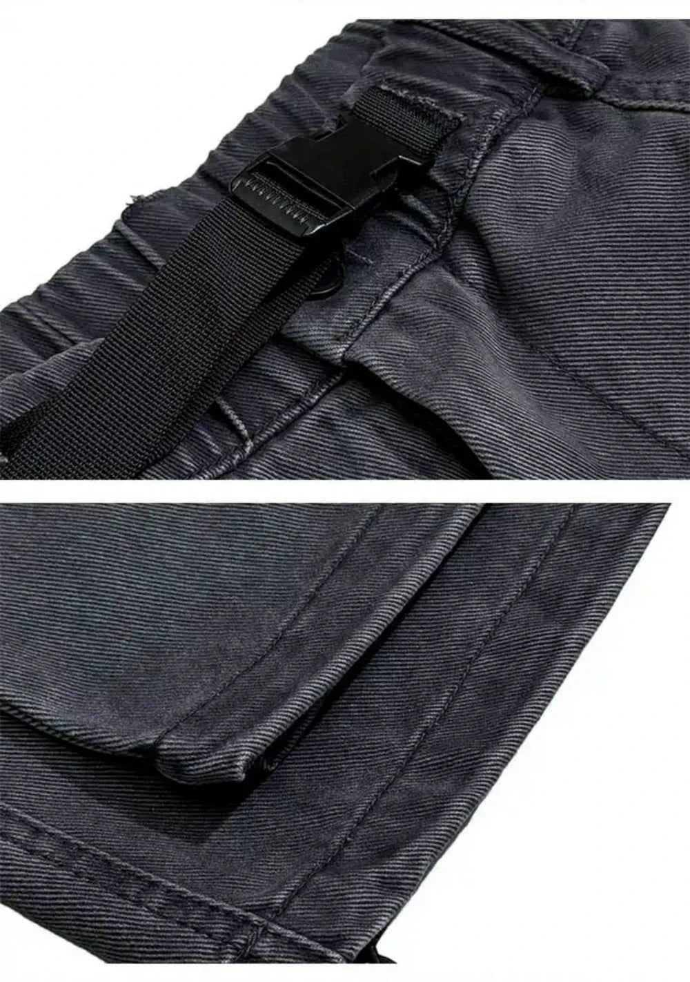 American Streetwear Multi-Pocket Cargo Pants Men High Quality Fashion Baggy Pants Plus Size Black Army Straight-Leg Trousers