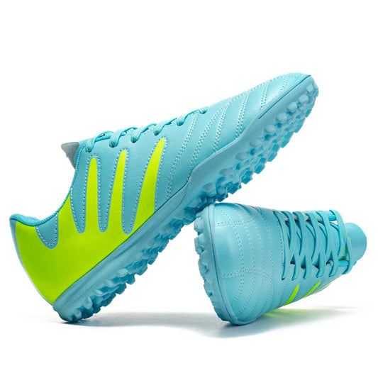 Kid Friendly TF Turf Soccer Boots Soft PU Fabric Rubber Non-slip Sole Abrasion Resistant For Campus Sports Activities