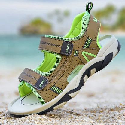 Children Sport Sandals Summer for Boys Outdoor Casual Beach Shoe Comfortable Soft Sole Kids Walking Sandials Non-slip