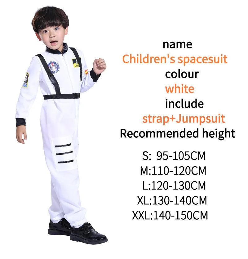 Astronaut Kostuum Voor Kids Space Pak Rol Spelen Dress Up Kostuum School Uniformen Cosplay Party