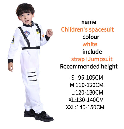 Astronaut Kostuum Voor Kids Space Pak Rol Spelen Dress Up Kostuum School Uniformen Cosplay Party