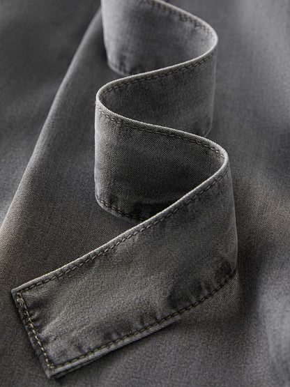2025 Summer Women's Draped Relaxed Wide-Leg Denim Pants - Office-Ready Tailored Silhouette & All-Day Comfort Stretch Jeans