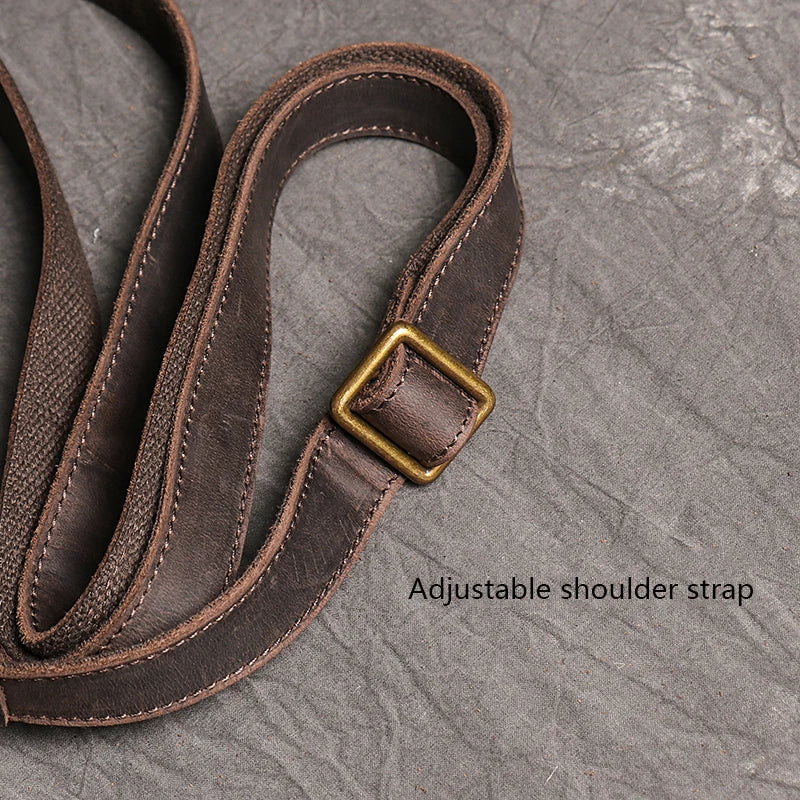 High Quality Messenger Bag For Men Genuine Leather Crossbody Bag Male Easy Travel Shoulder Bag for Tablet Men's Leather Handbag