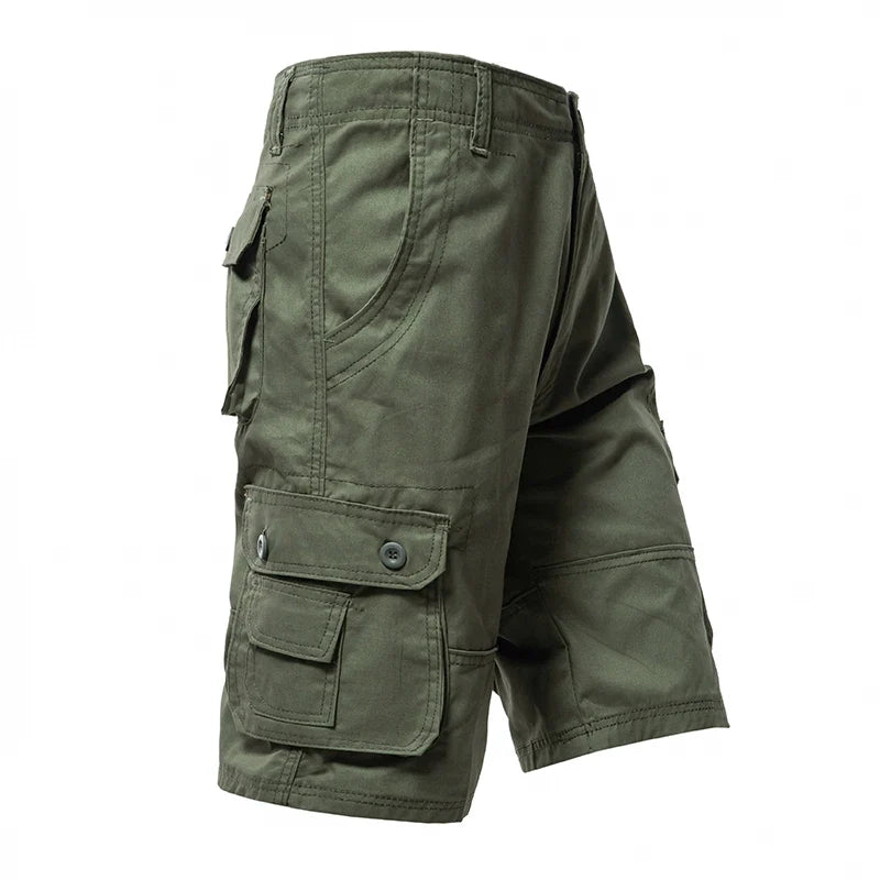 Men's Cargo Shorts Big Size Sports Knee Shorts Classic Short Pants Streetwear Hip Hop Straight Loose Pants