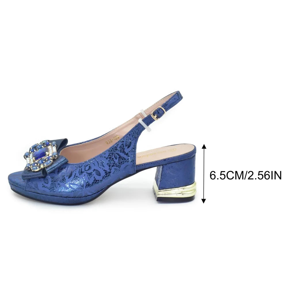 Ladies Shoes and Bags Original Italian Nigeria Party Shoes and Bags for Women Elegant Heeled Shoes for Women