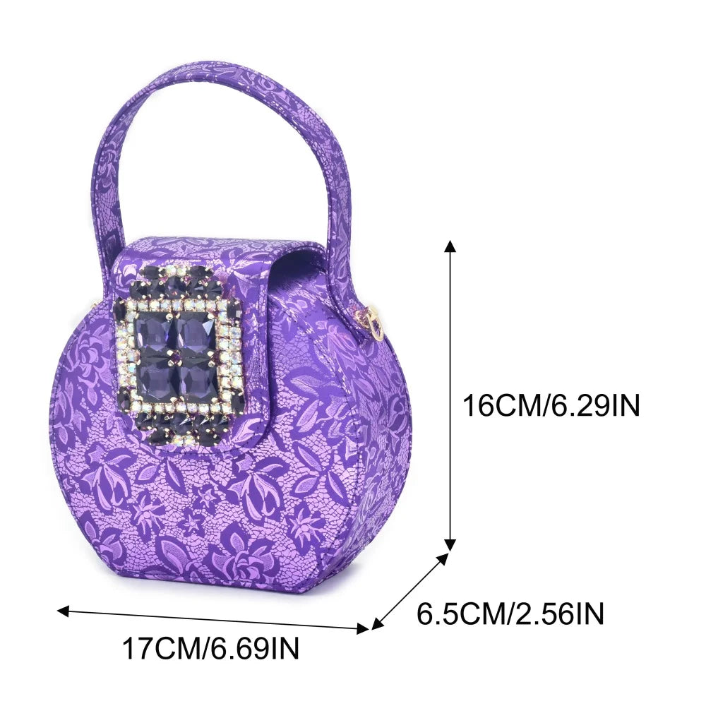 New Arrival Nigeria Italian Shoes and Matching Bags with Rhinestone Matching Shoes and Bags Sets for Women Crystal Women Pumps