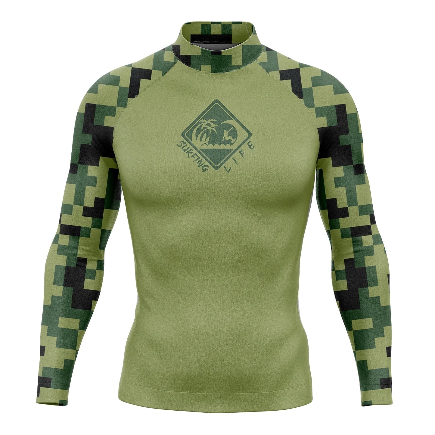 Men's Long Sleeve Snorkeling Surfing Shirt Rashguard Diving UV Protection Beach Sunwear Swimwear UPF Gym Clothes