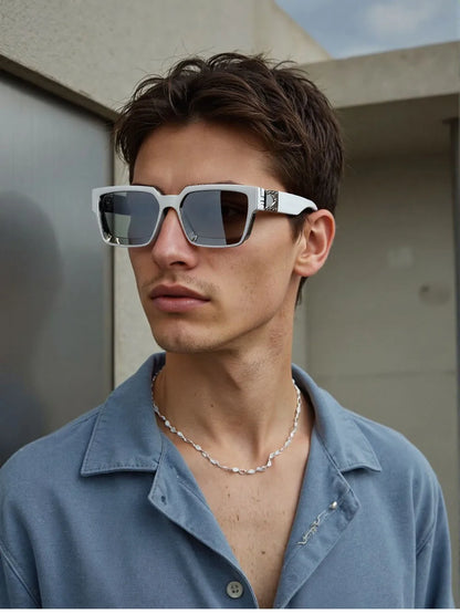 Square Sunglass Men Retro Millionaire Sunglasses Women 2025 Trendy Vintage Vacation Fashion Glasses Gafas De Sol Hombre Lunette