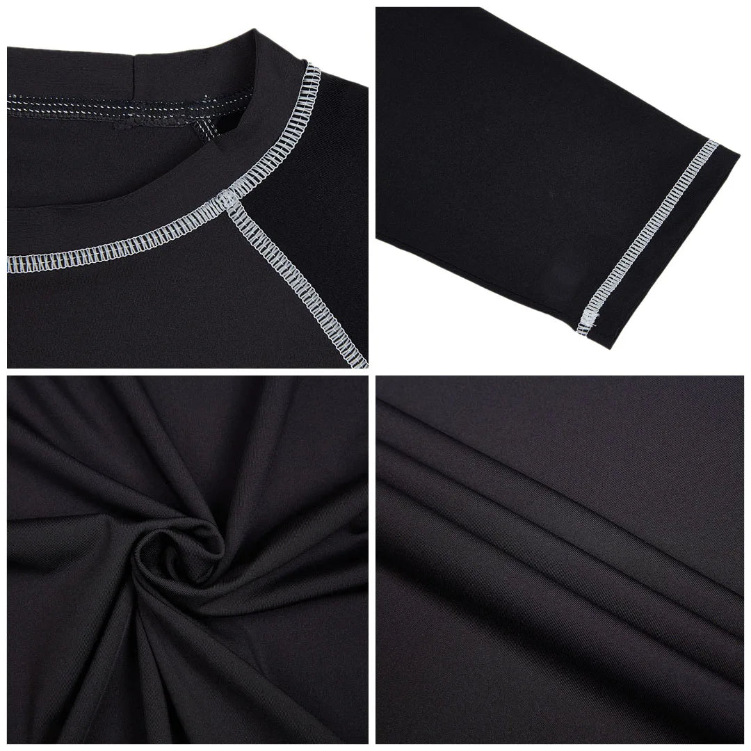 Men's Long Sleeve Swim Shirts Rashguard UPF 50+ UV Sun Protection Shirt Athletic Workout Running Hiking T-Shirt Swimwear