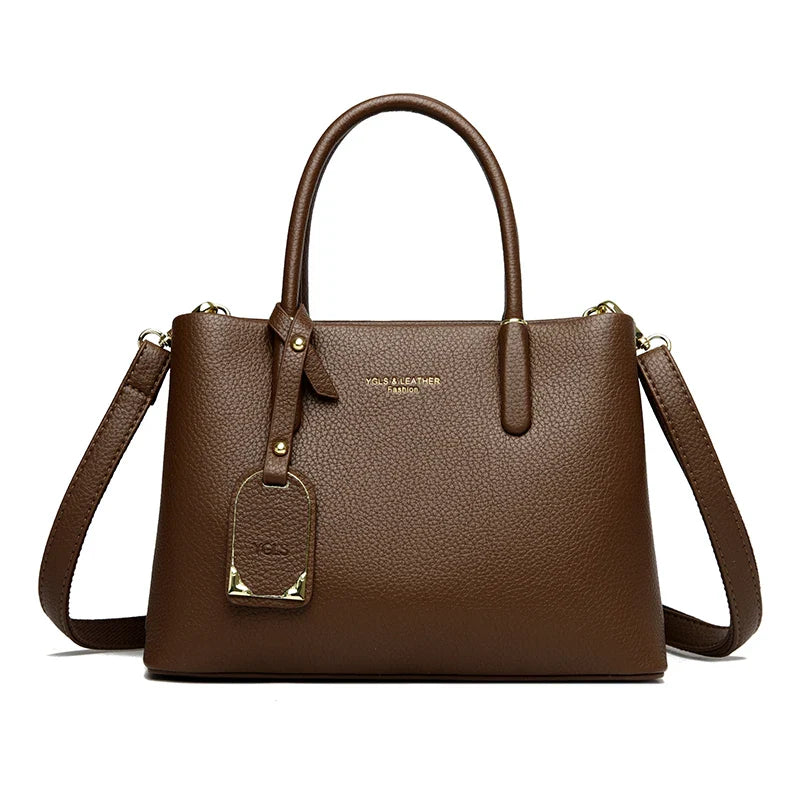 Solid Color pu leather Zipper Sweet Ladies Tote Bags on Sale 2025 High Quality Large Capacity Concise Shoulder Bags for Women