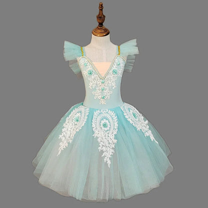 Children's Ballet Skirt Dance Girls Dress Tutu Performance Costume Flower Princess Ballet Girl Clothing Vestidos Kids Ballerine