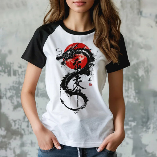 Dragon tshirt women graphic streetwear designer t shirt girl Japanese y2k clothing