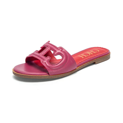 Women's Square Open Toe Heels Sandals Low Block Flat Sandals Slip Comfortable Casual Beach Shoes