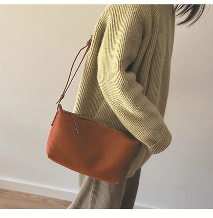 2026 New Genuine Leather Versatile Women's Small Bag Soft Cowhide Lightweight Shoulder Crossbody Bags