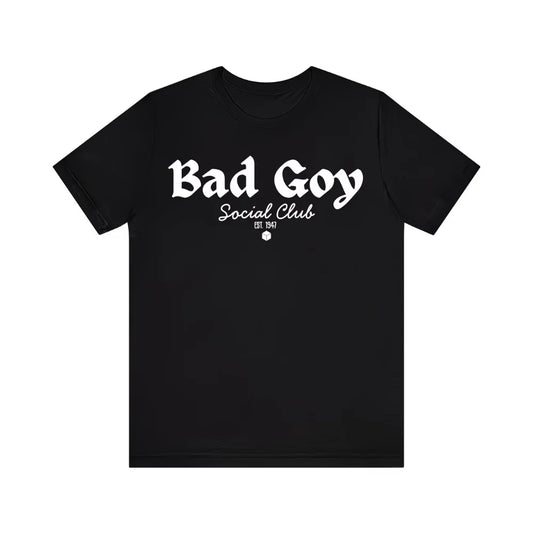 Vintage Harajuku O-Neck Bad Goy Social Club Graphic T Shirt Tee Men Women Cotton Summer Top Oversized Novelty Gift Comfortable