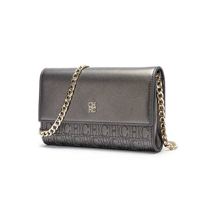 Women's Shoulder Bag New Magnetic Flip Chain Bag Brown Small Square Bag Wallet