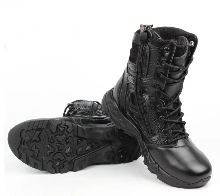 2025 Winter Tactical Boots Men Black Desert Safety Army Shoes Motorcycle Breathable Military Assault Combat Ankle Boots for Man