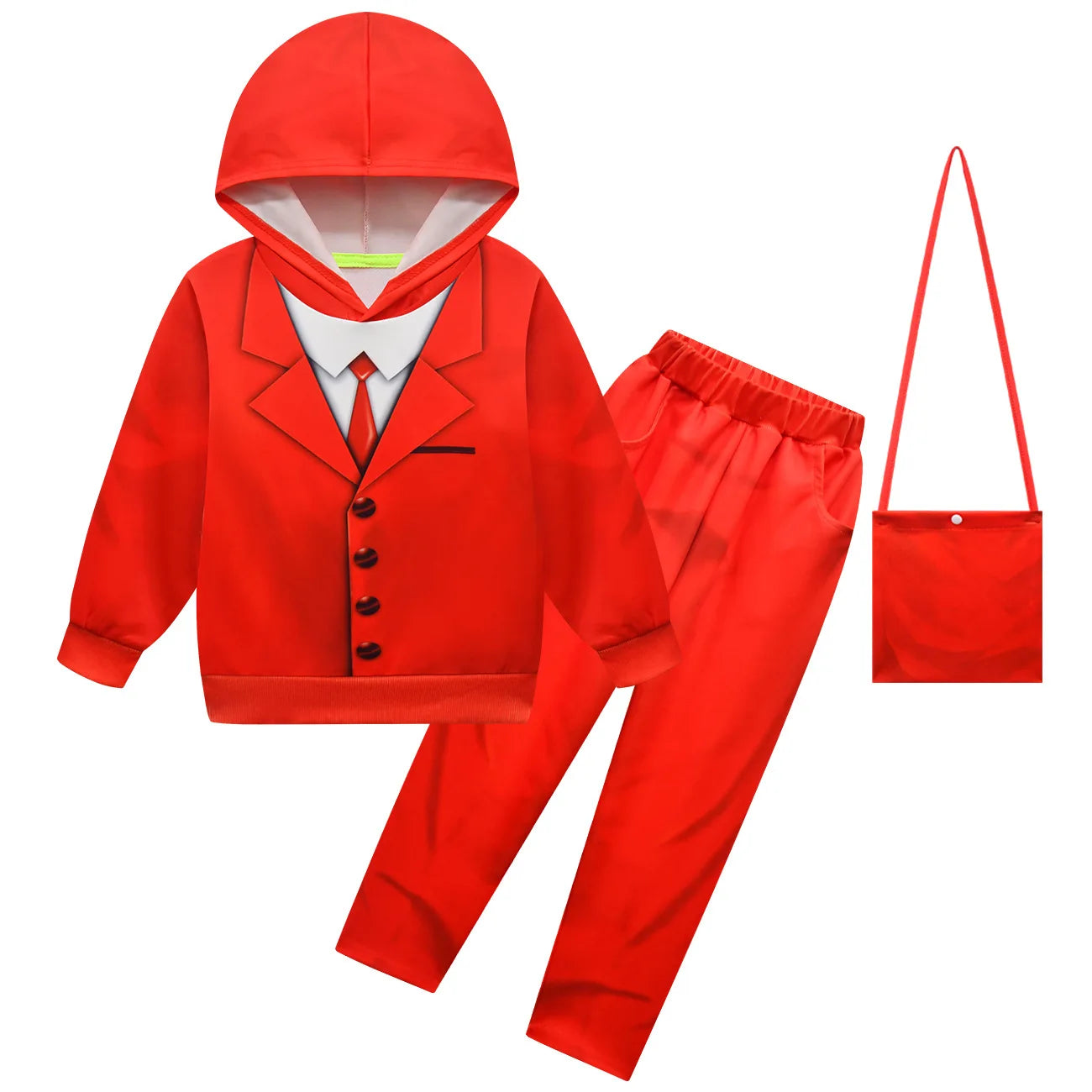 Pocket Devs VR Cosplay Costume Red Suit Set Devs-ROB Game Roleplay Outfit for Boys Girls Halloween Party Cosplay Ready To Ship