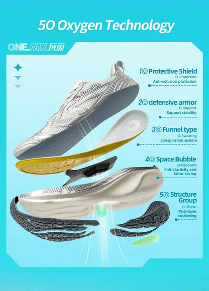 2026 Lightweight Dad Damping Sneakers Men Cushioning Running Sports Casual Shoes For Women Soft And Elastic 25216