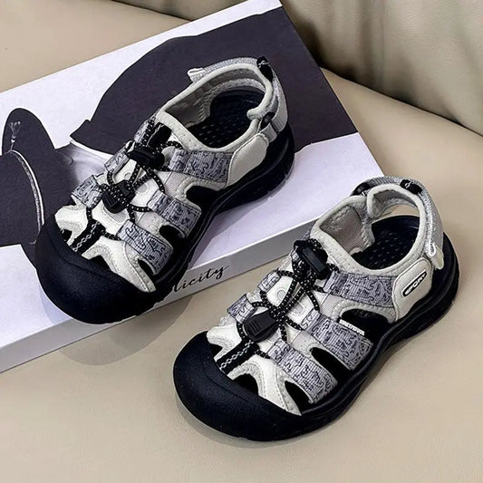 Boys Closed-Toe Sandals 2026 Summer New Arrivals Kids Casual Sneakers Non-Slip Soft Sole Beach Walking Shoes