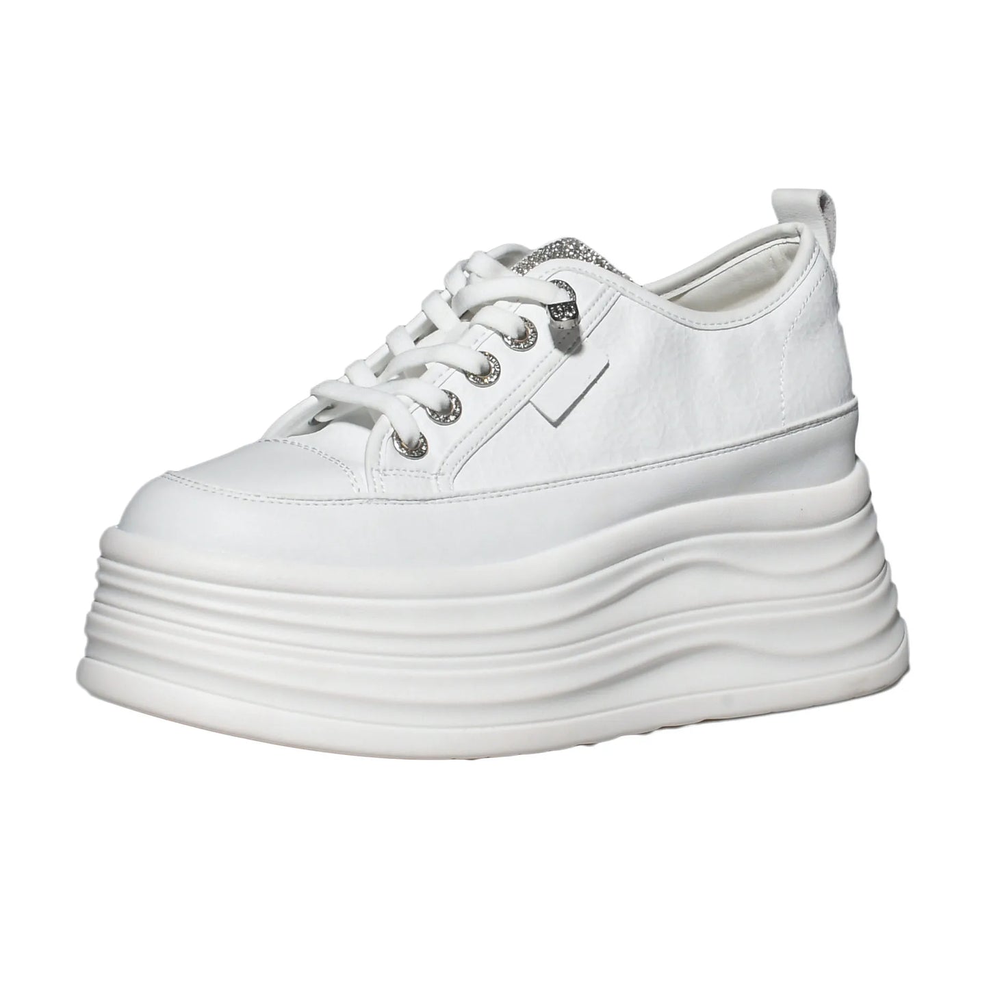 Hidden Heel Shoes High Platform shoes 9cm 3 inch comfortable sneakers for women Vulcanized Shoes Chunky Wedge Casual Shoes