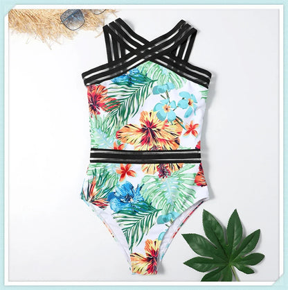 Solid Mesh Tape Swimsuit 2026 One Piece Sexy High Neck Swimwear Women Cross Front Bathing Suit Female Padded Beachwear Bodysuit
