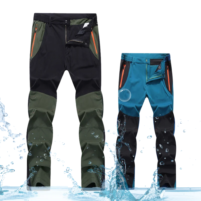 Summer Quick Dry Hiking Pants Men Outdoor Running Camping Climbing Waterproof Mountain Trousers Stretch Lightweight Pants