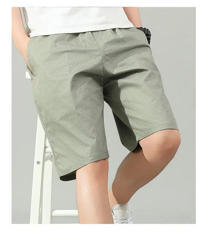 Men's Casual Shorts Relaxed Fit Running Beach Sweat Shorts Elastic Waist Summer Short Pants