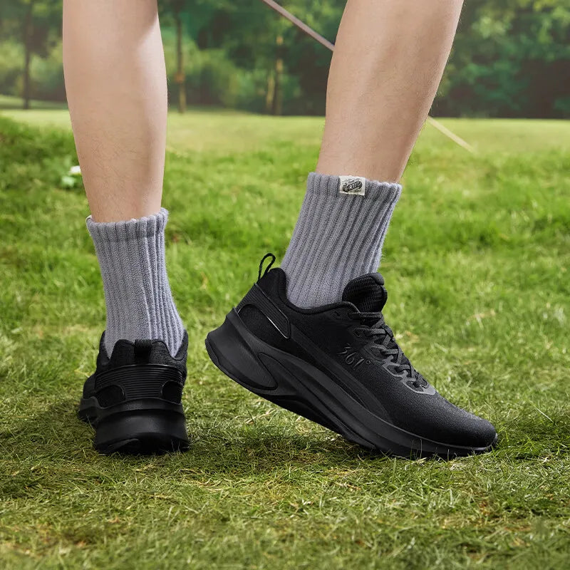 Men Running Racing Shoes Shock Absorbing Wear Thick Bottom Resistant Casual All-Match Mesh Male Sneaker 672412233