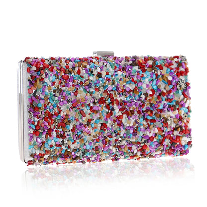 Woman Evening bag Women Diamond Rhinestone Clutch Crystal Chain Shoulder Small Purse Wedding Purse Party Evening Bags