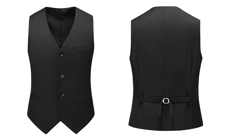 Vest for Men 17 Colors Solid Color Slim Single Breasted Waistcoat Business Fashion Casual High Quality Men Clothing Suit Vests
