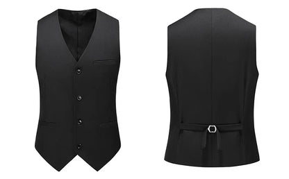Vest for Men 17 Colors Solid Color Slim Single Breasted Waistcoat Business Fashion Casual High Quality Men Clothing Suit Vests