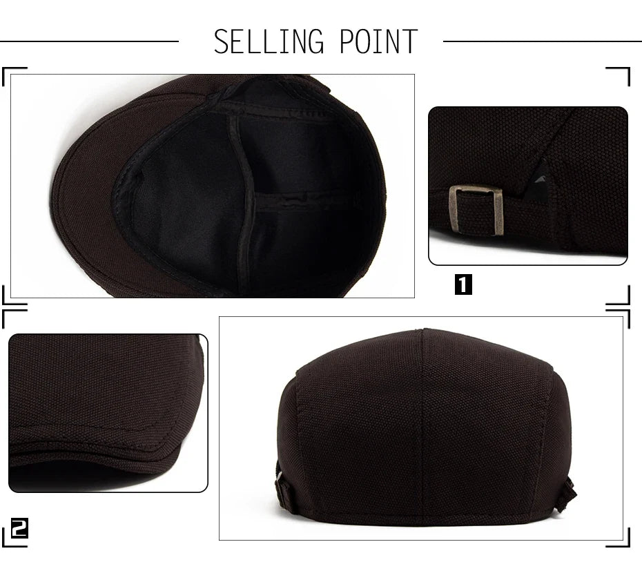 New Spring Autumn Beret Men Pineapple Pattern Fabric Casual Vintage Newsboy Hat Women Visor Fashion Retro Flat Cap Adjustable