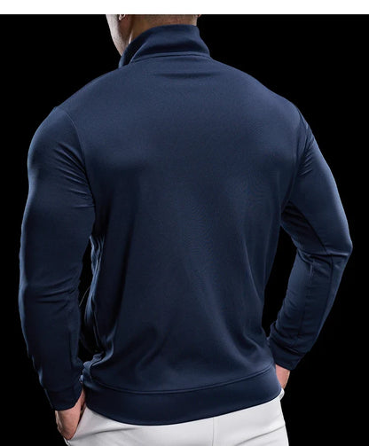 Men Running Jackets Gym Zipper Sport Jacke Jogging Training Quick-drying Fitness Sweatshirt Outdoor Casual Running Sportswear