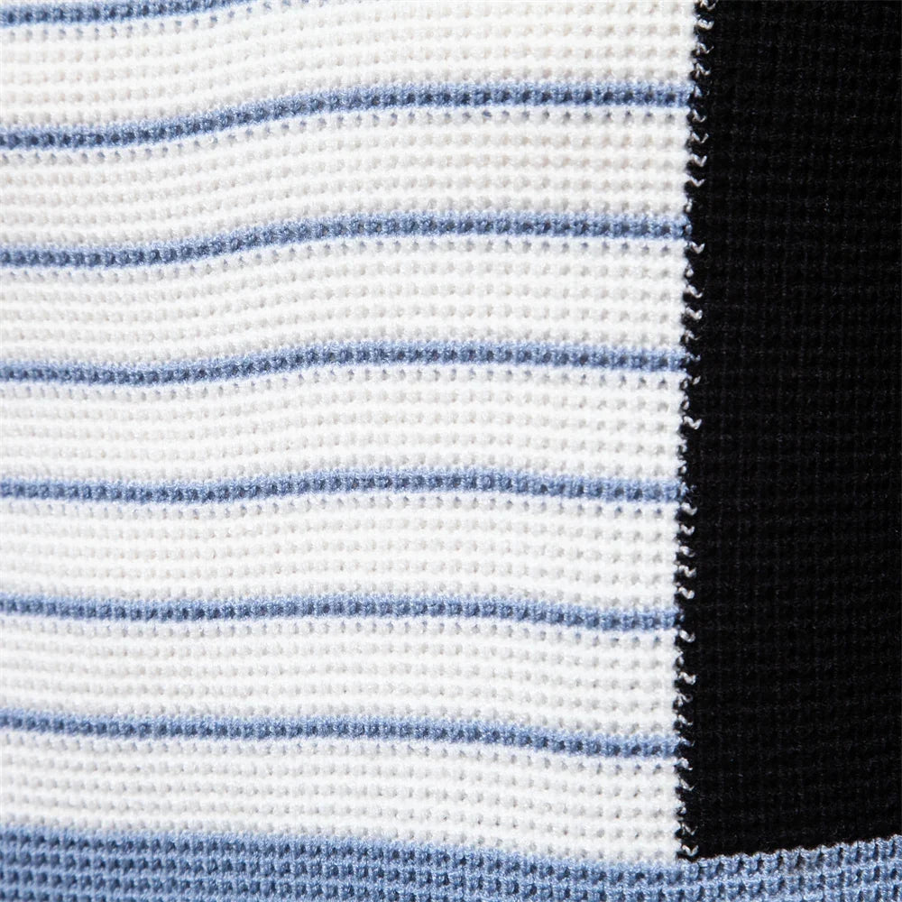 Fashion Stripe Youth Sweater for Men Casual Pullover Quality Knitted Sweater Male Winter Long Sleeved