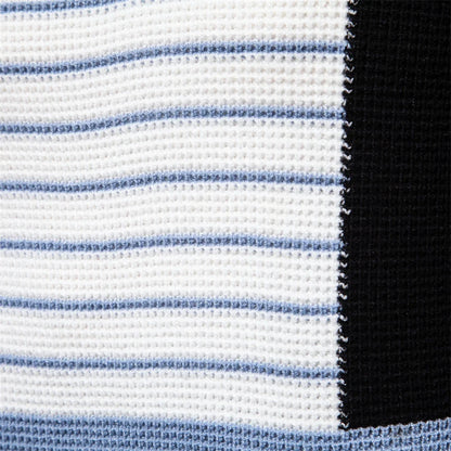 Fashion Stripe Youth Sweater for Men Casual Pullover Quality Knitted Sweater Male Winter Long Sleeved