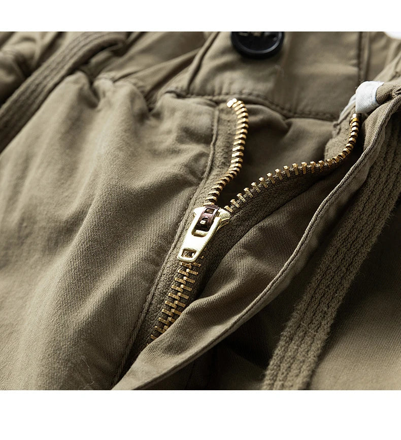 Men Multi Pocket Loose Cargo Pants Men Thin Breathable Casual Outdoor Male Shorts Men Summer Shorts New Trendy Sports Shorts
