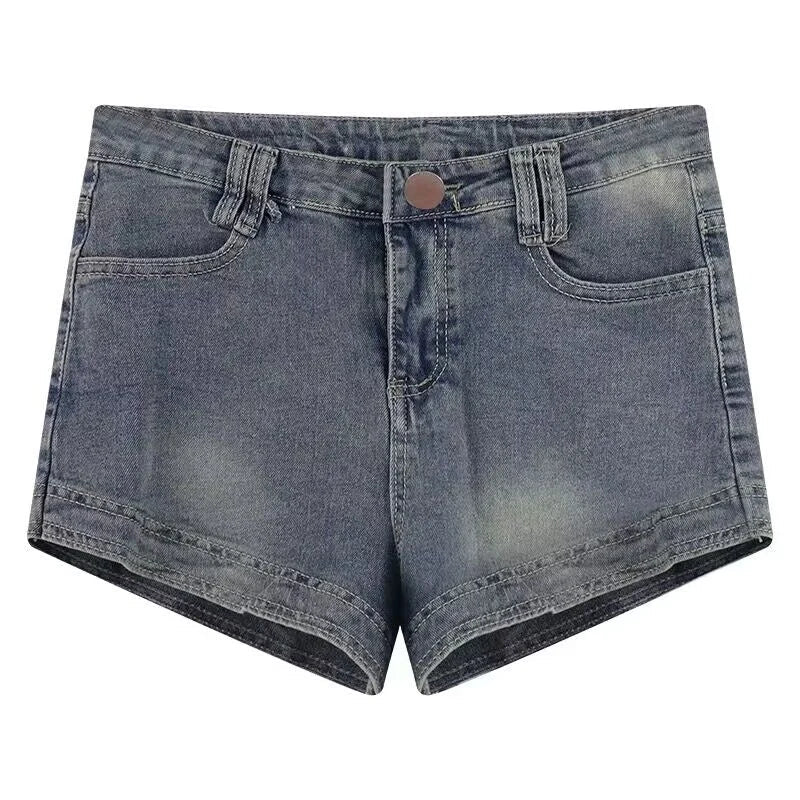 Summer Women Korean Retro Sexy Thin Hot Denim Shorts Jeans Lady Mini Pants Girls Tight Elastic High Street Ultra Short Jeans