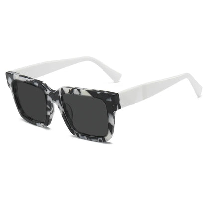 High Quality Thick Framed Acetate Fiber Myopia Sunglasses for Men and Women Luxury Square Design Driving and Fishing Sun Glasses