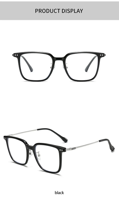 Simple Fashion Large Frame Geometric Square Glasses Can Be Customized Prescription Anti-blue Light Glasses Reading Glasses